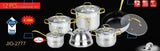 JIO 12-Piece Stainless Steel Cookware Set with Kettle | Mirror Polish Non-Stick Pots, Pans & Kettle Set
