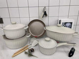 UAKEEN Germany VK 27 - 11pcs Die-Cast Ceramic Coated Cookware Set