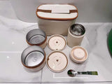 3-in-1 Thermal Lunch Box Set with Flask & Insulated Bag – 7 Pcs
