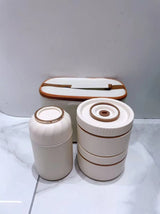 3-in-1 Thermal Lunch Box Set with Flask & Insulated Bag – 7 Pcs