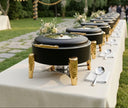 6L Round Hydraulic Chafing Dish – Stainless Steel Buffet Food Warmer with Tempered Glass Lid Kenya