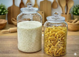 Clear Acrylic Storage Jars with Airtight Knob Lids – Cereal Container & Pantry Organizer 1.5L, 3.2L, 6L Kenya