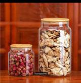 Clear Acrylic Storage Jars with Bamboo Lids – Shatterproof Cereal Containers 3L, 5L, 6L Kenya