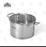 Royal Louis Stainless Steel Cookware Set 8pcs | Tempered Glass Lids Induction Pots Kenya