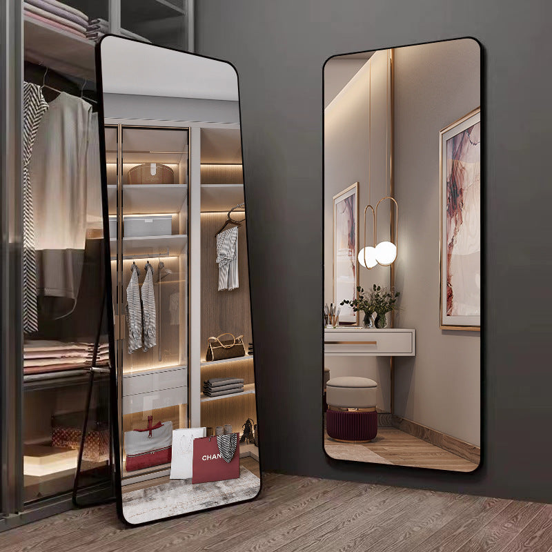 Full Length Dressing Mirror 50x160cm Rectangular Framed Floor & Wall Mirror - Black, Gold or White