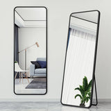 Full Length Dressing Mirror 50x160cm Rectangular Framed Floor & Wall Mirror - Black, Gold or White