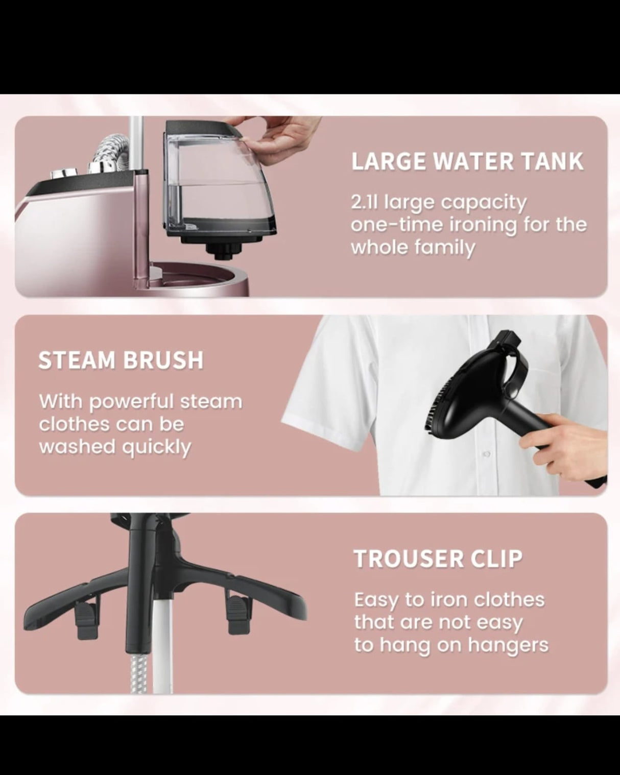 DSP Professional Standing Garment Steamer – Vertical Clothes Steamer with Hanger, Glove Board & Adjustable Pole, Kenya