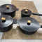 14 piece cast aluminium non-stick cookware set in black with cast lids