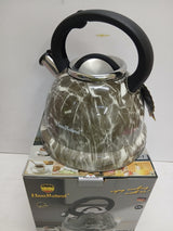 HausRoland Whistling Kettle 3.5L Stainless Steel, Stovetop Tea Kettle with 3-Layer Copper Base for Fast Boiling, Induction, Zinc Alloy Handle