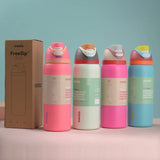 Owala FreeSip Water Bottle 950ml 32oz, Tritan Bottle with Built In Straw and Wide Spout, Leak Proof Push Button Lock Lid, Fits Cup Holders