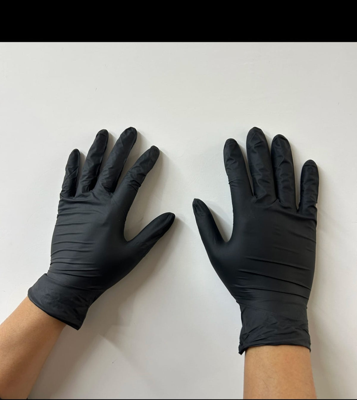 Black Nitrile Gloves 100 Pack, Powder Free Latex Free Disposable Gloves for Food Handling, Cleaning, Salon, Garage and Pet Care, L or XL