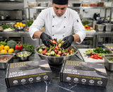Black Nitrile Gloves 100 Pack, Powder Free Latex Free Disposable Gloves for Food Handling, Cleaning, Salon, Garage and Pet Care, L or XL