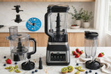 Ninja Auto-iQ Kitchen System 3-in-1 1200W, 2.1L Blender, 2L Food Processor with Dough Blade and 700ml Nutri Cup