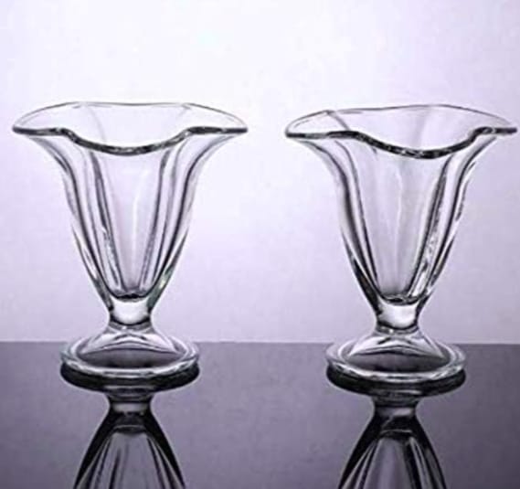 Polycarbonate ice cream/desert glass 1pc