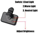 Portable Mini Selfie fill light rechargeable 3 modes adjustable brightness clip for mobile phone computer fill light