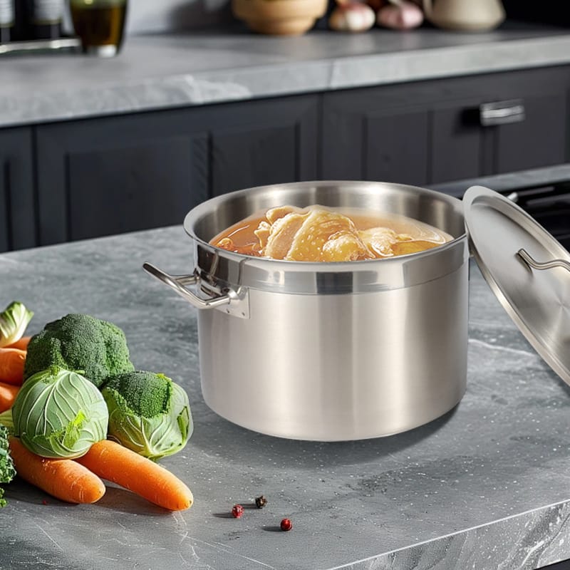 SoulChef Pure Stainless Steel Cookware Casserole with Lid