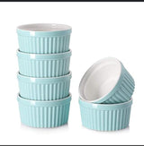Ramekin Dessert Bowl Blue 6pcs set