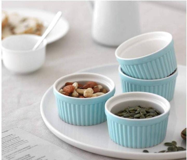 Ramekin Dessert Bowl Blue 6pcs set