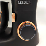 Rebune Electric Mixer, 7L Bowl with Handle, 6 Speed Settings for Whipping, Kneading and Mixing, 1100W