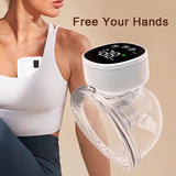 Rechargeable wearable breast pump
