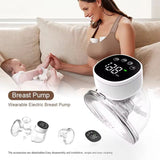 Rechargeable wearable breast pump