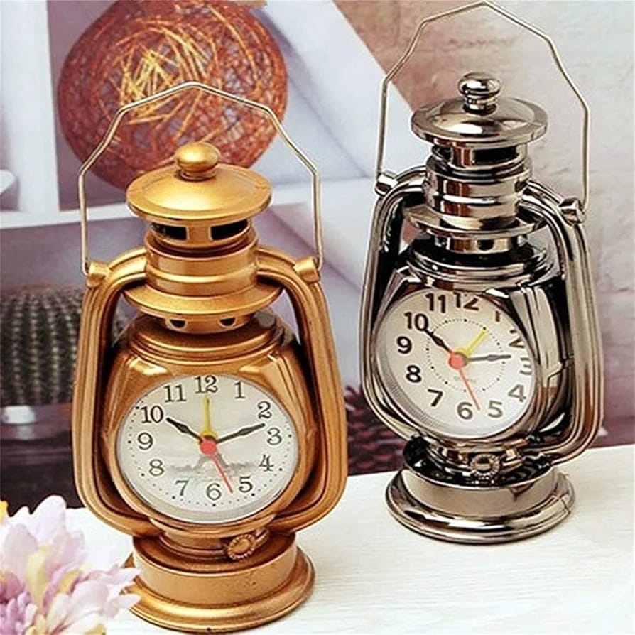 Retro Lamp Alarm Clock with Pen holder