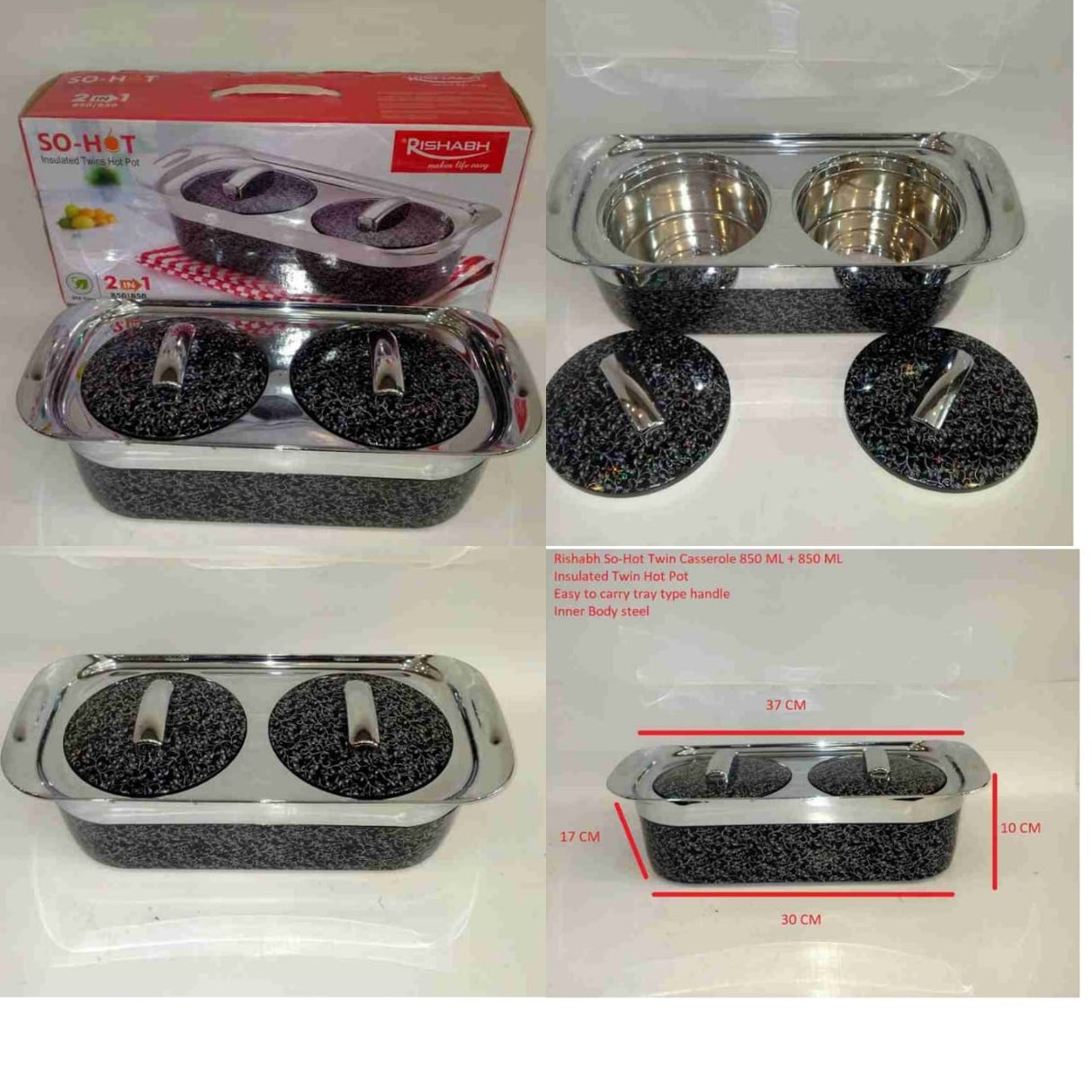 Rishabh Insulated Twin Hot pot