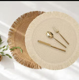 6PCS Round Jute Table Mat