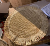 6PCS Round Jute Table Mat