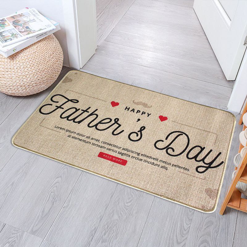 Rubber bottom entry door mat