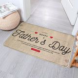 Rubber bottom entry door mat