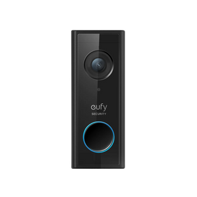 eufy Video Doorbell 2K Battery-Powered, Black + White