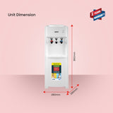 Sanford Hot & Cold Water Dispenser 3-Tap With Cabinet Storage for Home Office