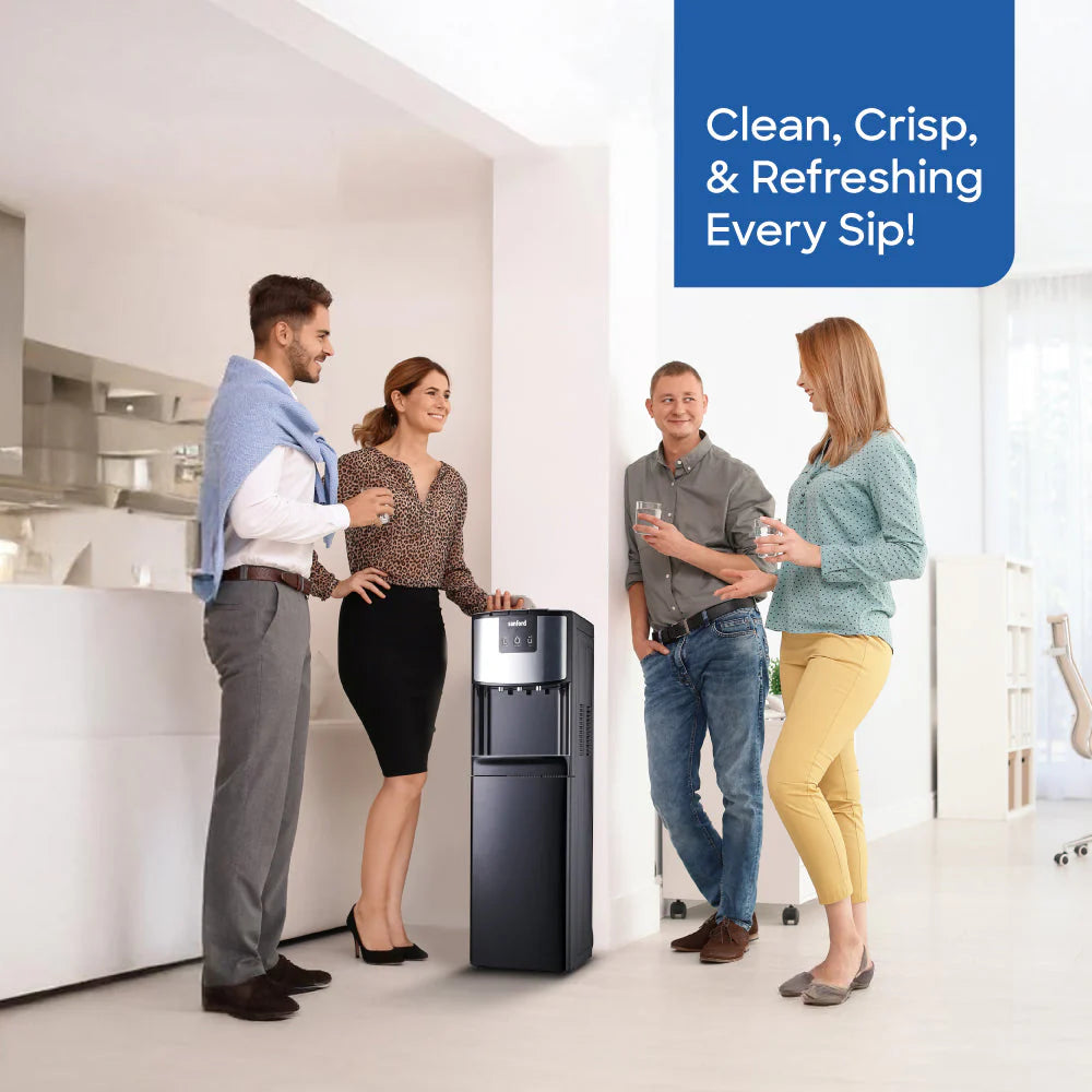 Sanford Bottom Load Hot, Cold & Normal Water Dispenser | #304 Stainless Steel Tank | Compressor Cooling | 520W Power