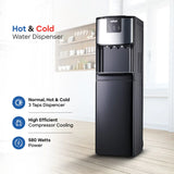 Sanford Bottom Load Hot, Cold & Normal Water Dispenser | #304 Stainless Steel Tank | Compressor Cooling | 520W Power