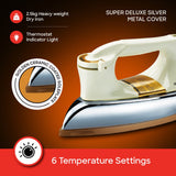 Sanford 1100W Heavy Weight Dry Iron with Golden Ceramic Soleplate