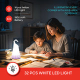 Sanford Rechargeable 5W LED Lantern with 7 Modes and 24-Hour Runtime | Dual White & Yellow Light | USB Charging