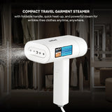 Sanford 1300W Travel Garment Steamer with Foldable Handle & Brush