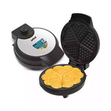 Sanford Heart Shape Waffle Maker – Makes 5 Waffles at Once | Non-Stick, Thermostatic Control | Cool-Touch | 2-Year Warranty