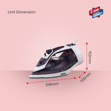 Sanford Cordless Steam Iron | 2200W | 360° Easy Dock | Ceramic Soleplate | 350ml Tank | 5 Steam Modes