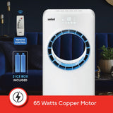 Sanford Bladeless Air Cooler 3.5L Tank 4 Wind Modes 70° Oscillation Remote Control 2 Year Warranty