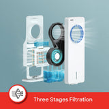 Sanford Bladeless Air Cooler 3.5L Tank 4 Wind Modes 70° Oscillation Remote Control 2 Year Warranty