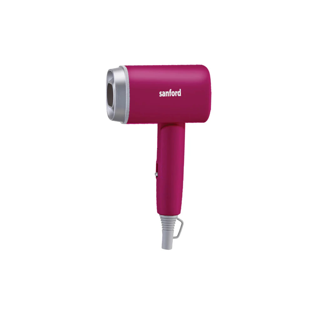 Sanford 1200W Compact Hair Dryer with Foldable Handle | 2 Speed & 2 Heat Settings | DC Motor