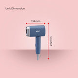 Sanford 1200W Compact Hair Dryer with Foldable Handle | 2 Speed & 2 Heat Settings | DC Motor