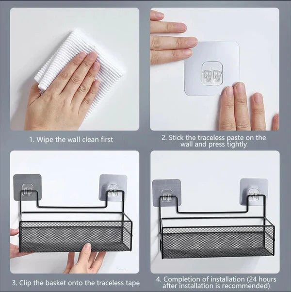 Premium quality wall mounted bathroom organizer
