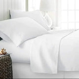 White plain cotton bedsheets 7*8ft