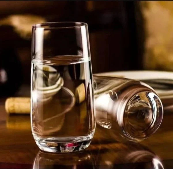 Glassware Starter: 6 Water Glasses and 6 Danny Home Stemless Wine Glasses