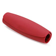 Joseph Joseph Scroll 28cm silicone garlic peeler in red.