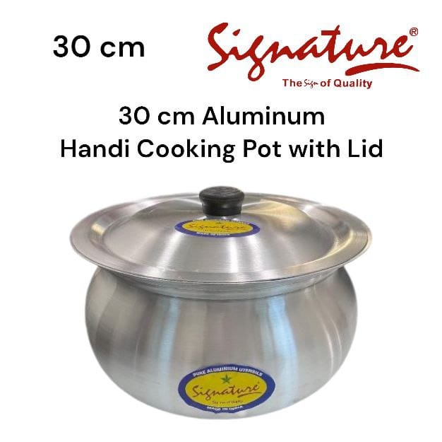 Signature Aluminium Handi Cooking Pot with Lid