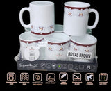 6pcs Signature Borosil Deco Mug 32cl